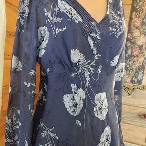 Ann Taylor 2 Pc. Print Blouse and Camisole - Sz. M